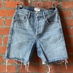 Agolde Vintage Blue Cutoff Shorts